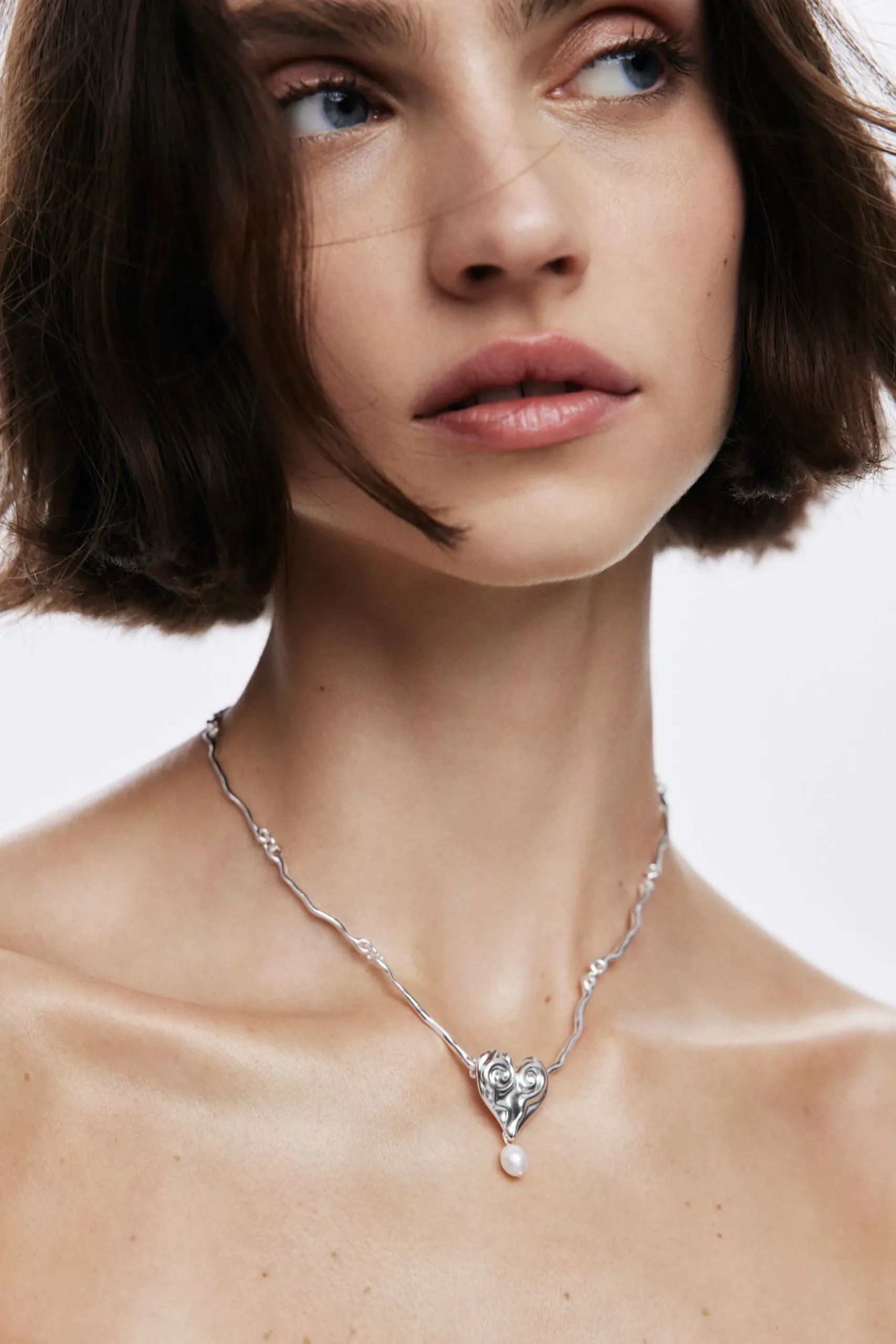 Zalio silver-plated pearl pendant