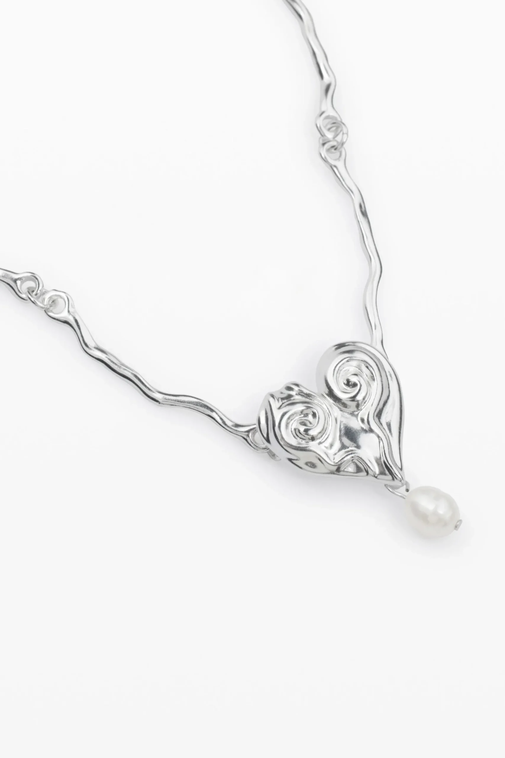 Zalio silver-plated pearl pendant